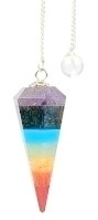 PENDULE CONE 7 CHAKRAS